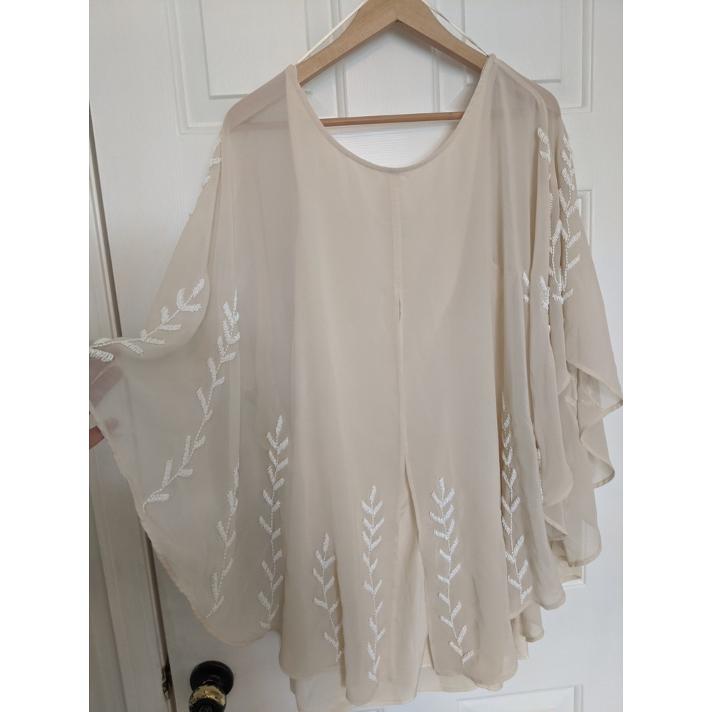 Free People Short Beaded Kaftan Dress